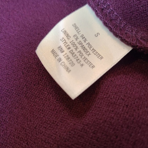 *BLUE RAIN* Purple and Silver Brocade Fit and Flare - Picture 6 of 7